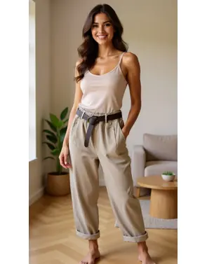 Garde-robe - Lange Broek - Beige