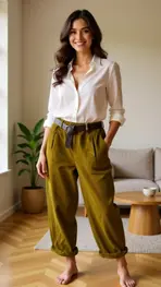 Garde-robe - Lange Broek - Oker