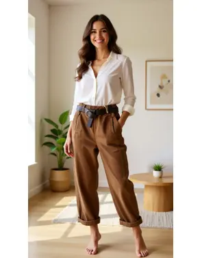 Garde-robe - Lange Broek - Camel