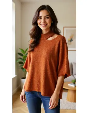 Garde-robe - Pull - Donker oranje