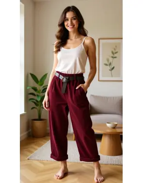 Garde-robe - Lange Broek - Bordeaux