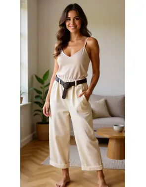 Garde-robe - Lange Broek - Ecru