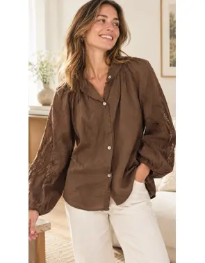 Garde-robe - Blouse - Donker bruin