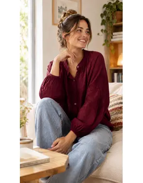 Garde-robe - Blouse - Bordeaux