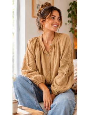 Garde-robe - Blouse - Camel