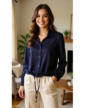Garde-robe - Blouse - Marine