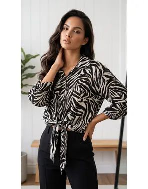 Garde-robe - Blouse - Zwart-wit