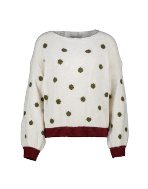 Amelie &amp; Amelie - Pull - Groen-ecru