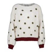 Amelie &amp; Amelie - Pull - Groen-ecru