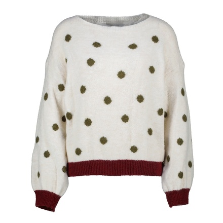 Amelie &amp; Amelie - Pull - Groen-ecru