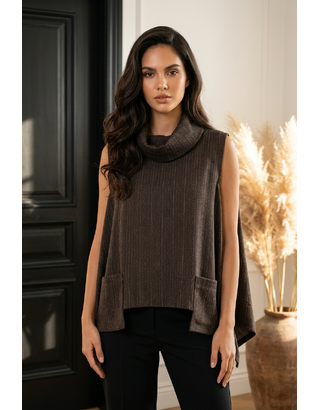 Garde-robe - Gilet - Donker bruin