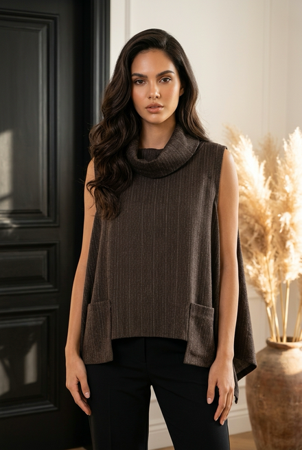 Garde-robe - Gilet - Donker bruin