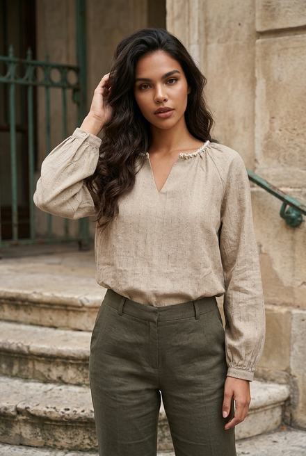 Garde-robe - Blouse - Beige