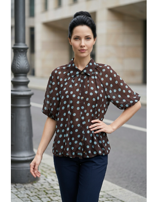 Garde-robe - Blouse - Blauw-bruin