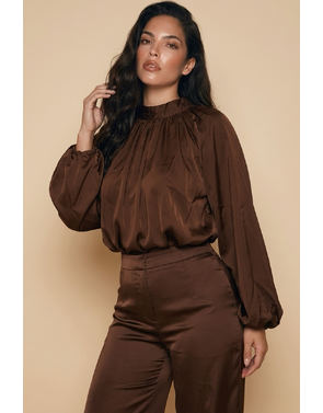 Garde-robe - Blouse - Donker bruin