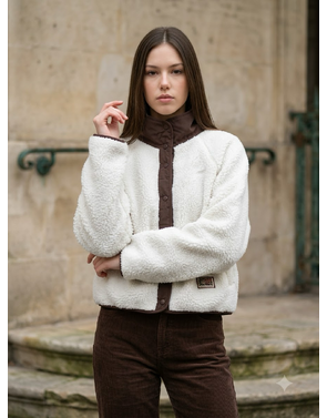 Garde-robe - Gilet - Bruin-ecru