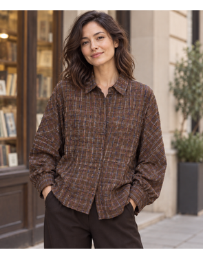 Garde-robe - Blouse - Donker bruin