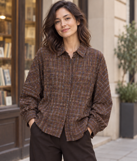 Garde-robe - Blouse - Donker bruin