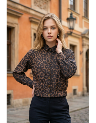 Garde-robe - Blouse - Zwart-beige