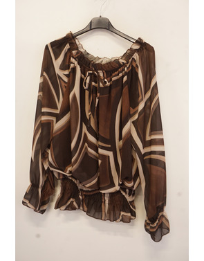 Garde-robe - Top - Zwart-bruin