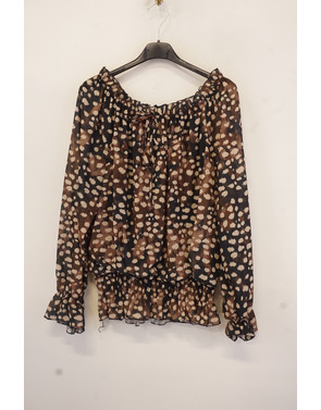 Garde-robe - Top - Zwart-bruin