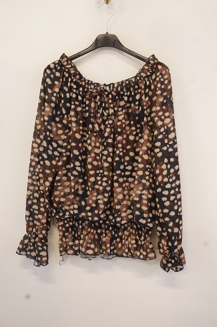 Garde-robe - Top - Zwart-bruin