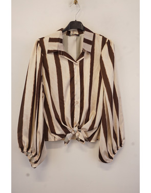 Garde-robe - Blouse - Bruin-wit
