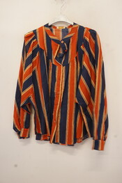 Garde-robe - Blouse - Blauw-oranje