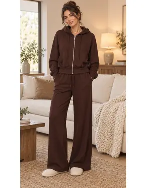 Garde-robe - 2-stuk - Donker bruin