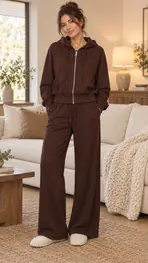 Garde-robe - 2-stuk - Donker bruin