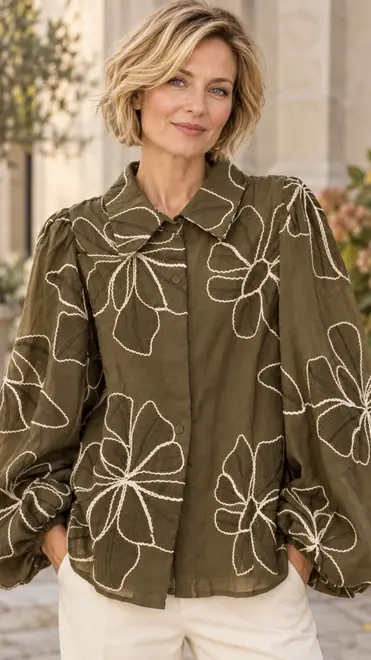 Garde-robe - Blouse - Kaki