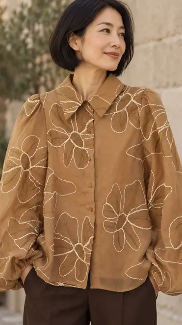 Garde-robe - Blouse - Taupe