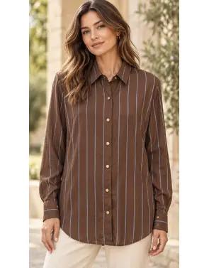 Garde-robe - Blouse - Donker bruin