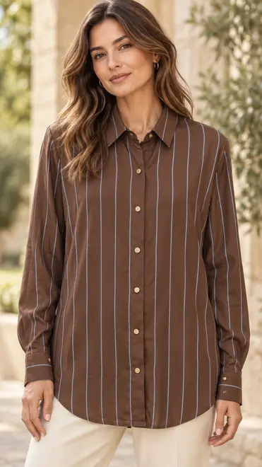 Garde-robe - Blouse - Donker bruin