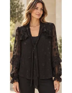 Garde-robe - Blouse - Zwart