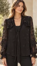 Garde-robe - Blouse - Zwart