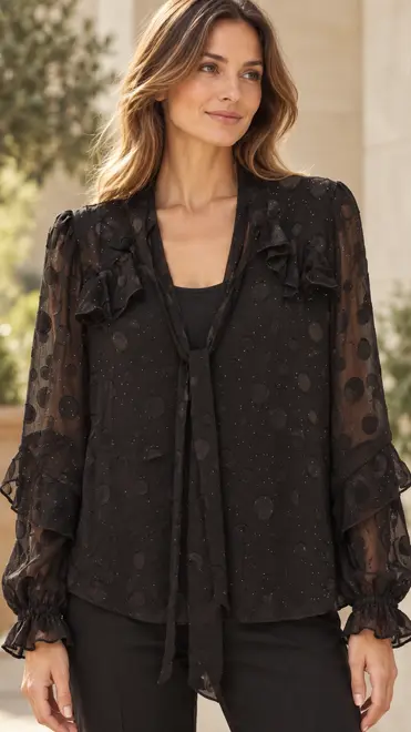 Garde-robe - Blouse - Zwart