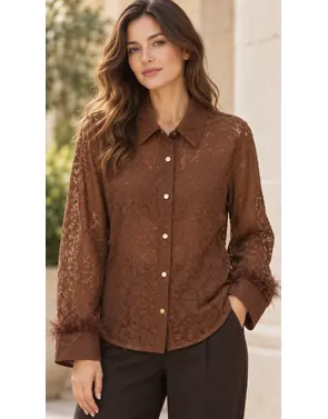 Garde-robe - Blouse - Donker bruin