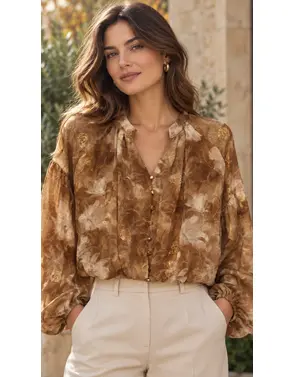 Garde-robe - Blouse - Olijf-groen