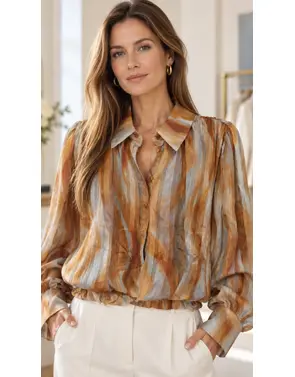 Garde-robe - Blouse - Taupe