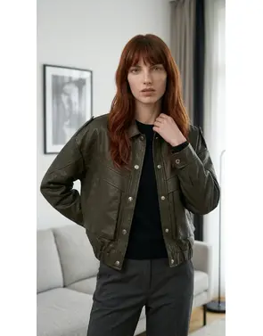 Garde-robe - BOMBER - Kaki