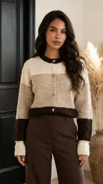 Garde-robe - Gilet - Donker bruin