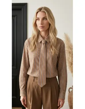 Garde-robe - Blouse - Donker bruin