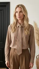 Garde-robe - Blouse - Donker bruin