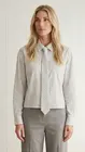 Garde-robe - Blouse - Wit-blauw