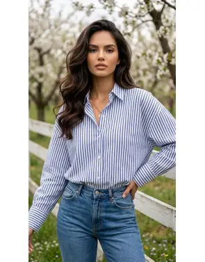 Garde-robe - Blouse - Marine