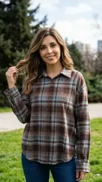 Garde-robe - Blouse - Donker bruin