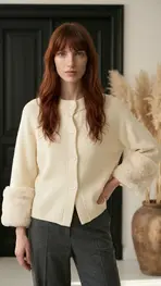 Garde-robe - Gilet - Ecru