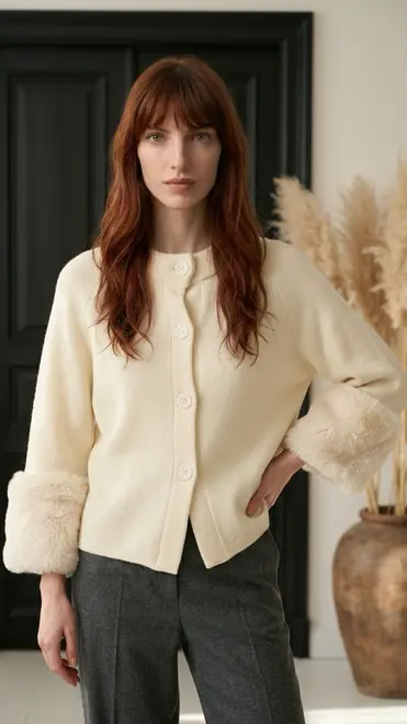 Garde-robe - Gilet - Ecru