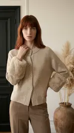Garde-robe - Gilet - Taupe